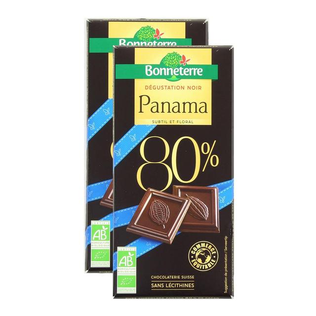 2050000383359 - Bonneterre - Chocolat Noir bio Panama 80% de Cacao