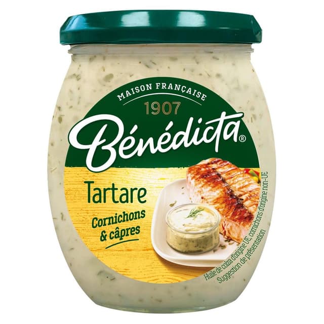 3660603004859 - Bénédicta - Sauce tartare aux cornichons et aux câpres
