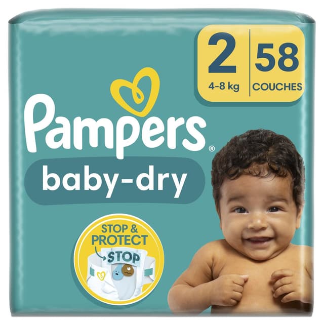 8006540715659 - Pampers Babydry - Couche T2 4 - 8kg