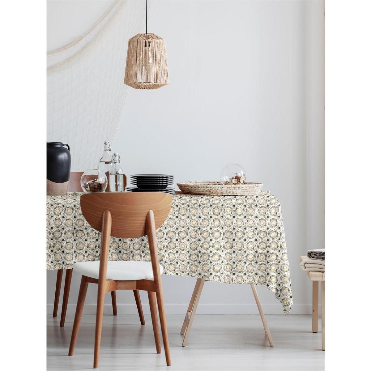 3372360586959 - Calitex - Nappe toile ciré ronde diametre 140cm