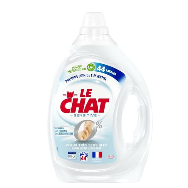 3178041358859 - Le Chat - Lessive liquide Sensitive 0% 44 lavages
