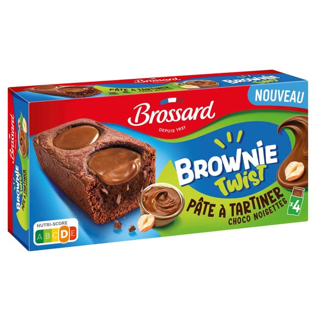 3660140968959 - Brossard - Brownie Twist, pâte à tartiner choco noisette