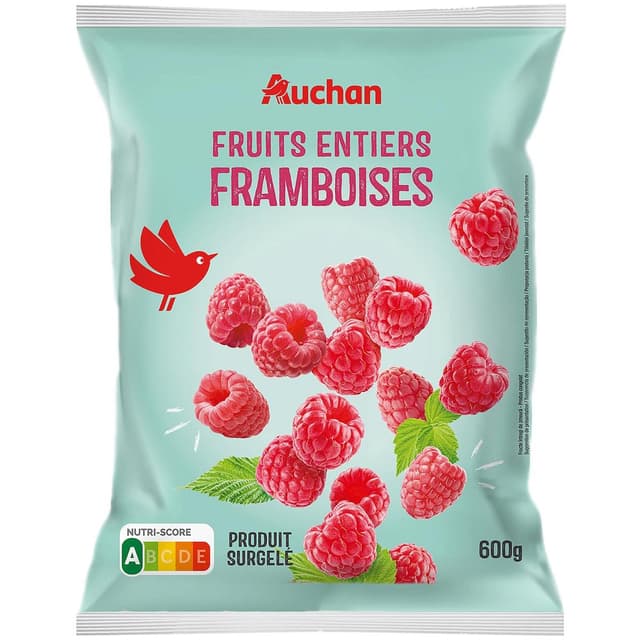 3596710449859 - Auchan - Framboises surgelées