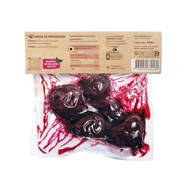 3760150670160 - Ferme Vermersch - Betteraves Rouges Cuites
