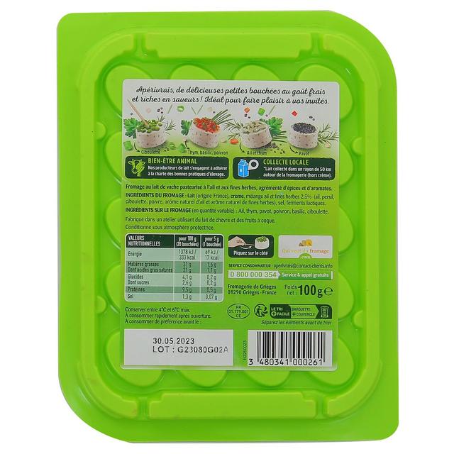 3480341000261 - Apérivrais - Fromage Frais Ail et Fines Herbes