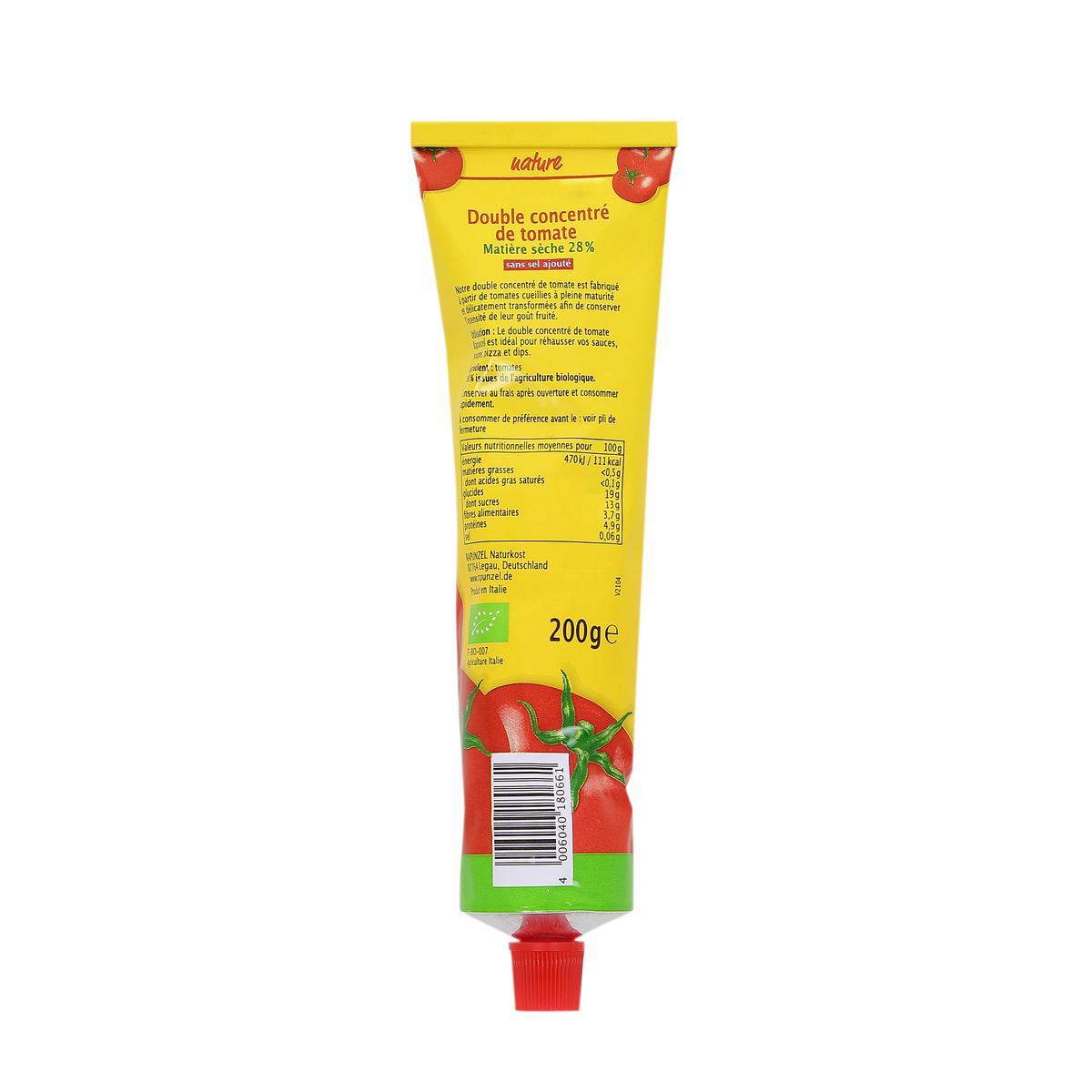 4006040180661 - Rapunzel - Double concentré de tomate bio tube 