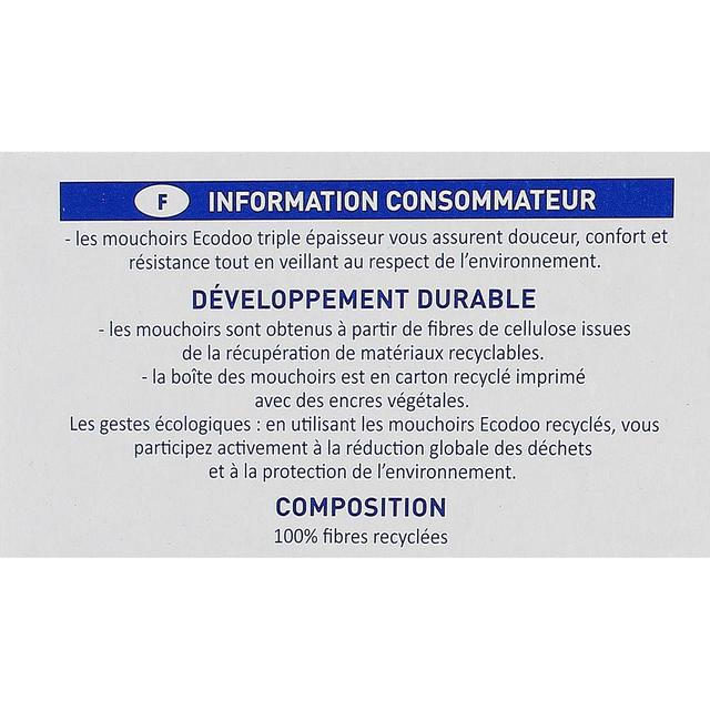 3380380070761 - Ecodoo - Mouchoirs en boîte écologiques