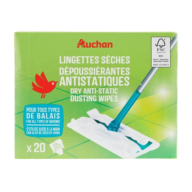 3596710532261 - Auchan - Lingettes balai dépoussiérantes
