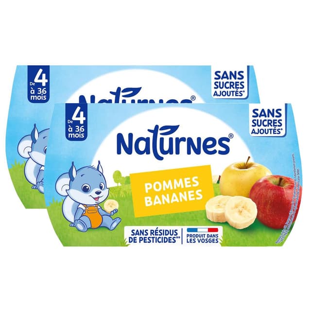 7613031552221 - Naturnes® - Pomme banane Bol Bébé Dès 4 mois