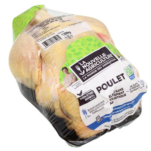 3435660785061 - La Nouvelle Agriculture - Poulet Jaune Entier Prêt à Cuire Bleu Blanc Coeur
