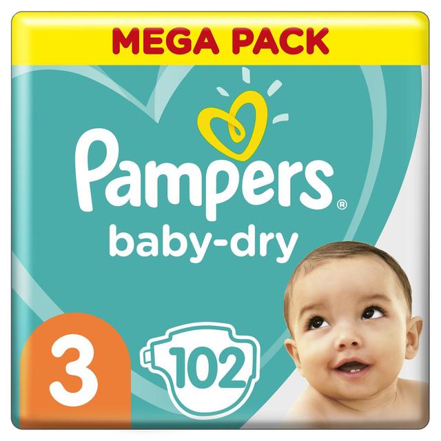 8001841497761 - Pampers Babydry - Couches T3 - 6/10kg - Format Méga pack