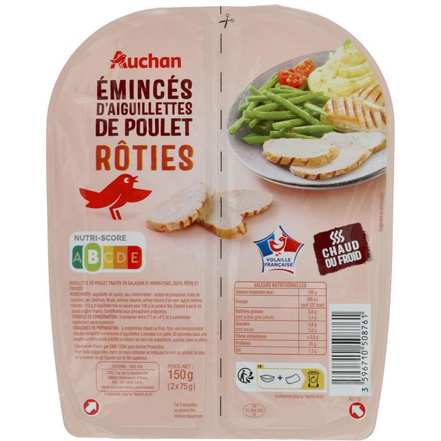 3596710508761 - Auchan - Aiguillettes de poulet