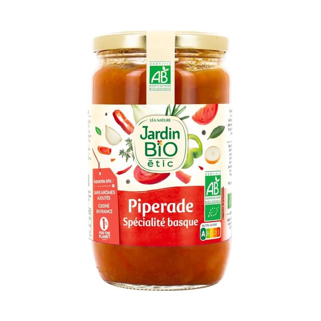 3760020509361 - Jardin Bio Etic - Piperade spécialité basque bio en bocal 