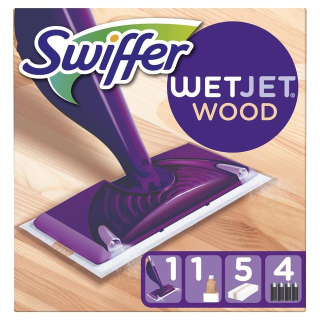 8001841519661 - Swiffer - Balai anti-poussière spécial bois Wetjet 