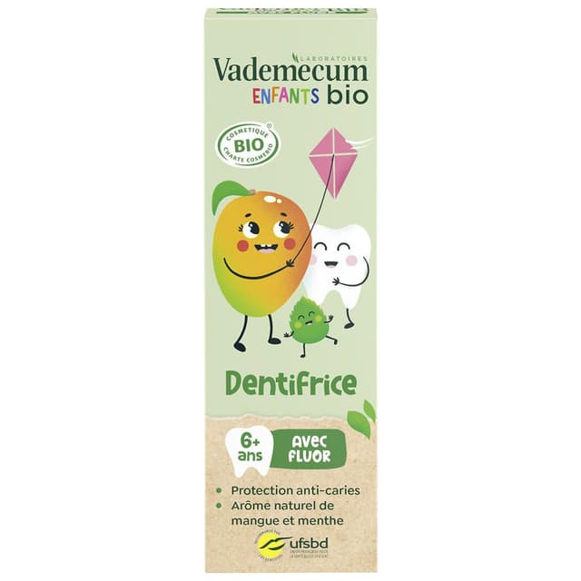 4068883000162 - Vademecum - Dentifrice kids mangue 6+ avec fluor