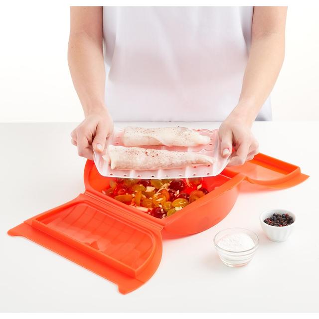 8710755880162 - Lékué - Cuiseur vapeur micro-ondes plateau 1-2 personnes