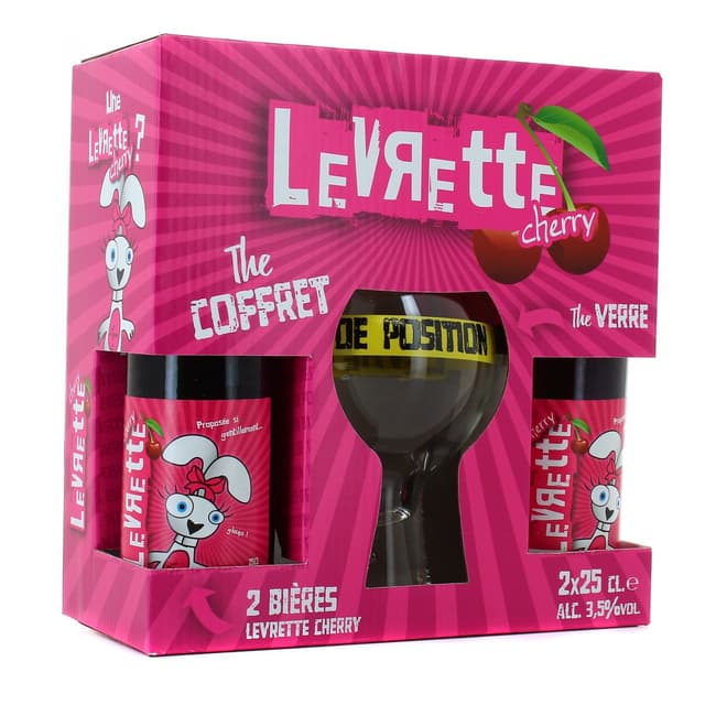 3760191090262 - Levrette - Bière blanche au jus de cerise 3.5°