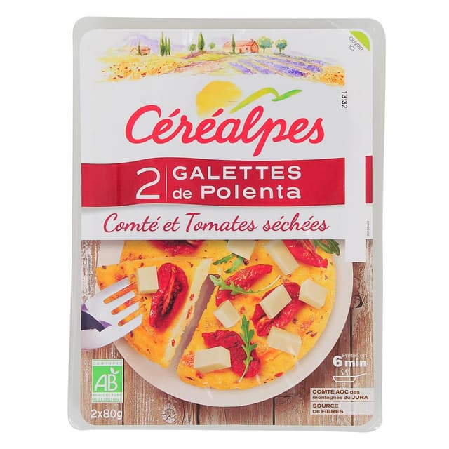 3259011140862 - Céréalpes - Galettes de Polenta Comté Tomates Sechées Bio