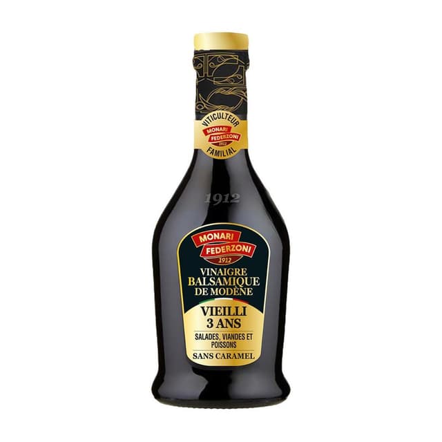 8003185011962 - Monari Federzoni - Vinaigre Balsamique de Modène IGP Vieilli 3 ans en Fût