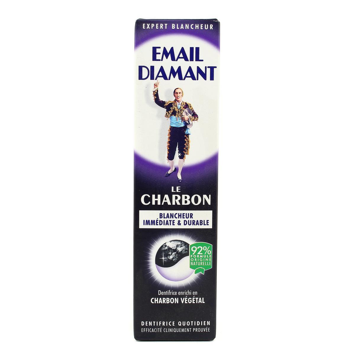 3331300032062 - Email diamant - Dentifrice blancheur au charbon 