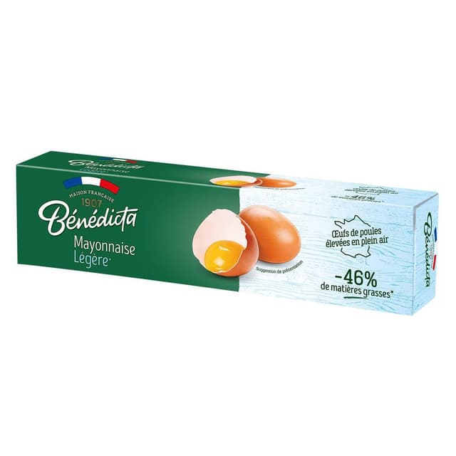3660603082062 - Bénédicta - Mayonnaise Légère -46% de matières grasses en Tube