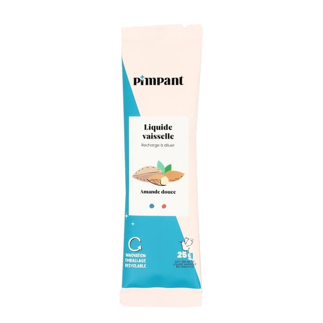 3770013543562 - Pimpant - Liquide vaisselle Amande Douce Recharge