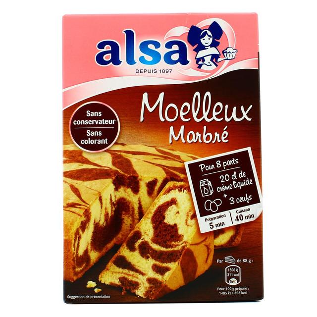 3027030014262 - Alsa - Préparation pour gâteau moëlleux marbré