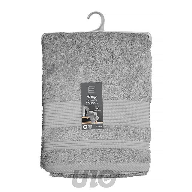 3574388015262 - Douceur D Interieur - Drap de douche Gris perle