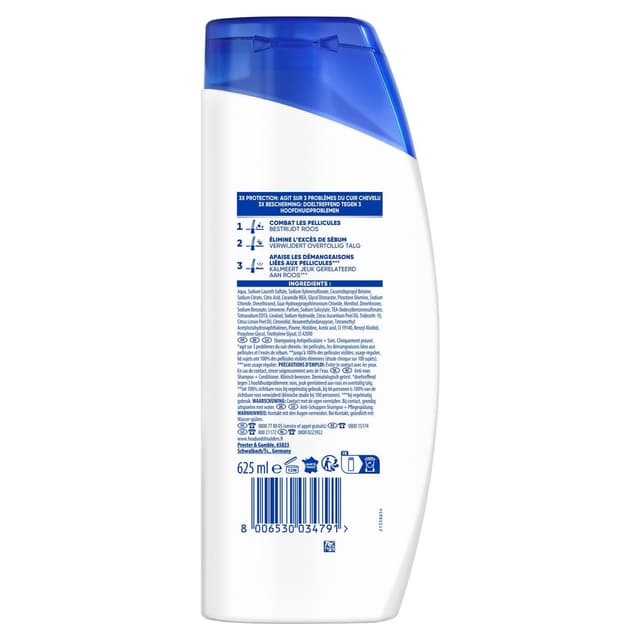 8006530035262 - Head & Shoulders - Shampoing Antipelliculaire 2en1 Citron Fraîcheur
