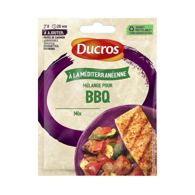 3166296455362 - Ducros - Mélange pour BBQ à la Méditerranéenne