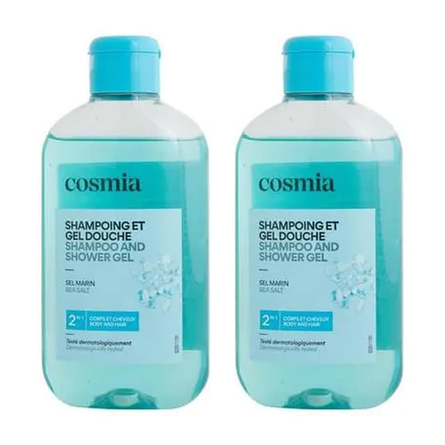 2050000415562 - COSMIA - Shampooing et douche 2en1 sel marin