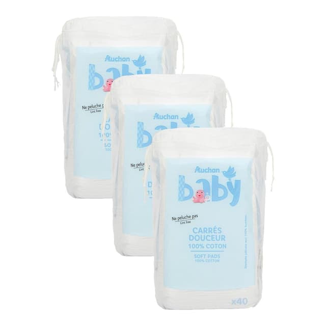 2050000416262 - COSMIA BABY - Coton carrés douceur pour bébé