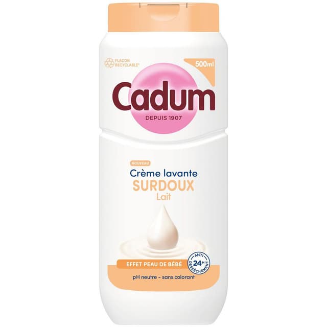 3600551186962 - Cadum - Crème Lavante Surdoux au Lait