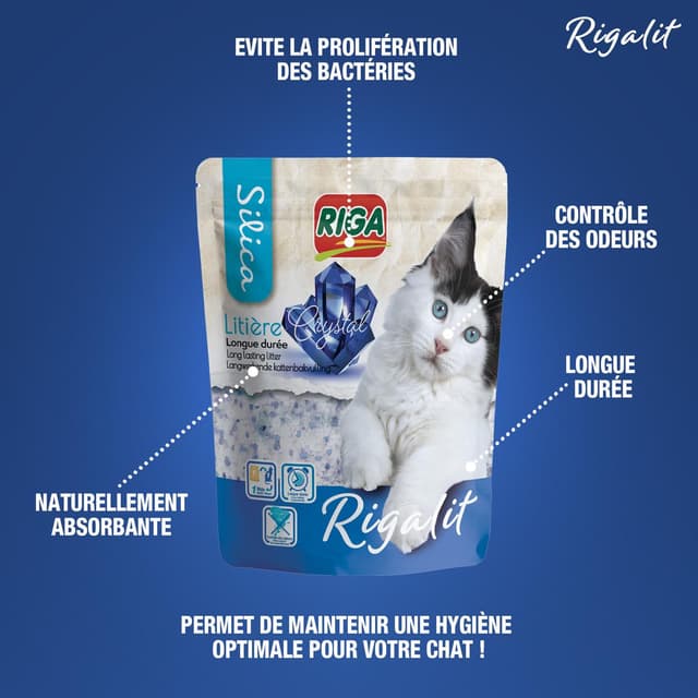 3166780027662 - Riga Rigalit - Litière chat silice