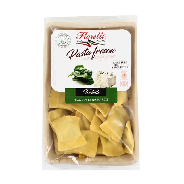 3760077538062 - Florelli Fresco - Raviolis Tortelli Ricotta Epinards Frais