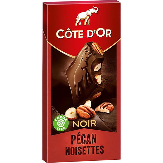 7622201788162 - Côte d'Or - Tablette Chocolat Noir Pécan et Noisette