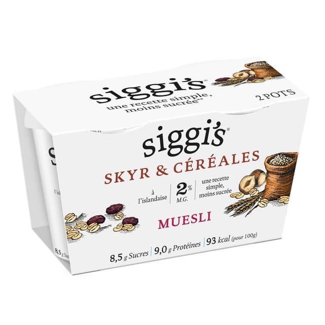 3023290069462 - Siggi's - Skyr céréales muesli