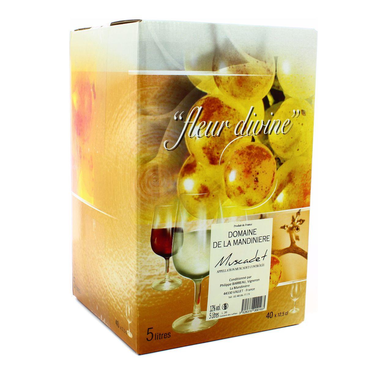 Muscadet Blanc AOC - Domaine de la Mandinière 12°