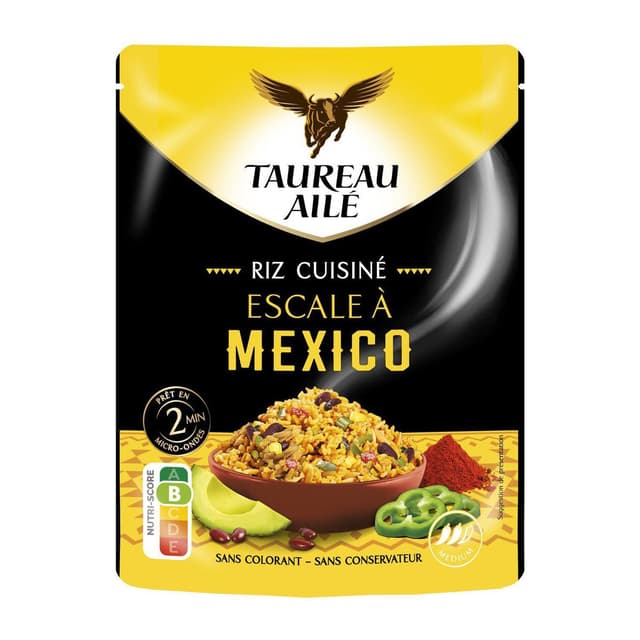 3760341070663 - Taureau Ailé - Riz Micro-Ondes Express Basmati Escale À Mexico 