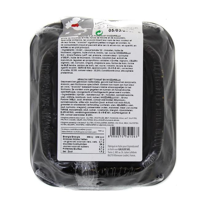 8059070741063 - L'Italie des Saveurs - Arancini Tomate Mozzarella