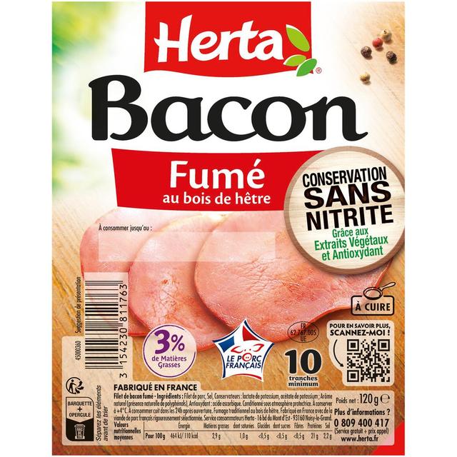 3154230811763 - Herta - Bacon Fumé au Bois de Hêtre