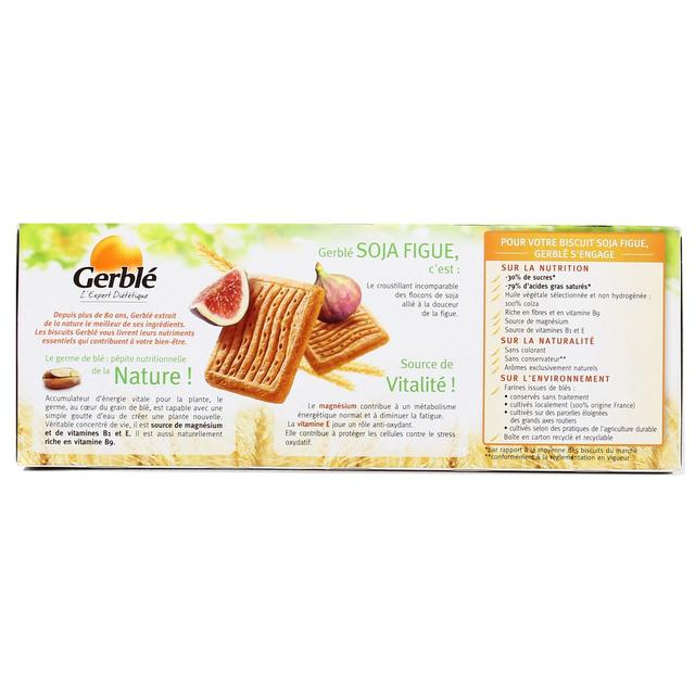 3175681851863 - Gerblé Vitalité - 16 Biscuits Soja et Figue -43% de sucres en moins