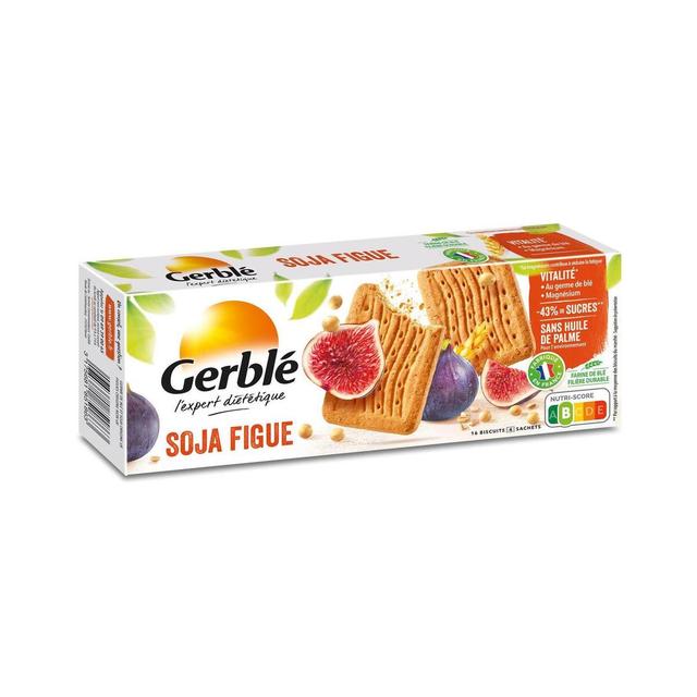 3175681851863 - Gerblé Vitalité - 16 Biscuits Soja et Figue -43% de sucres en moins