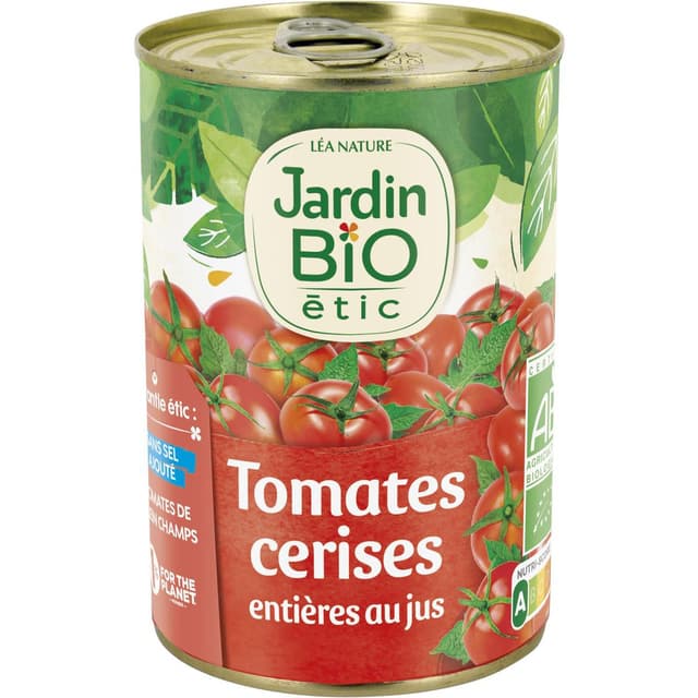 3456300012163 - Jardin Bio Etic - Tomates Cerise Entières au Jus Bio