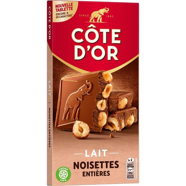 7622210995063 - Côte d'Or - Chocolat Lait Noisettes entières