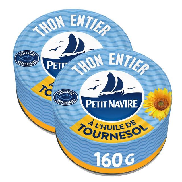 2050000405563 - Petit Navire - Thon Entier à l'Huile de Tournesol 