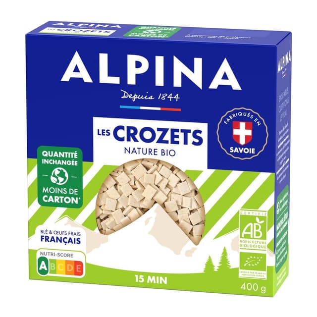 3252970006163 - Alpina Savoie - Pâtes Crozets Nature Bio