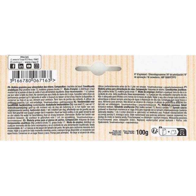 3166780067163 - Riga - Trachée de Boeuf - Friandise Récompense pour chien