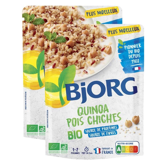 2050000418563 - Bjorg - Quinoa pois chiche Plat Cuisiné bio 