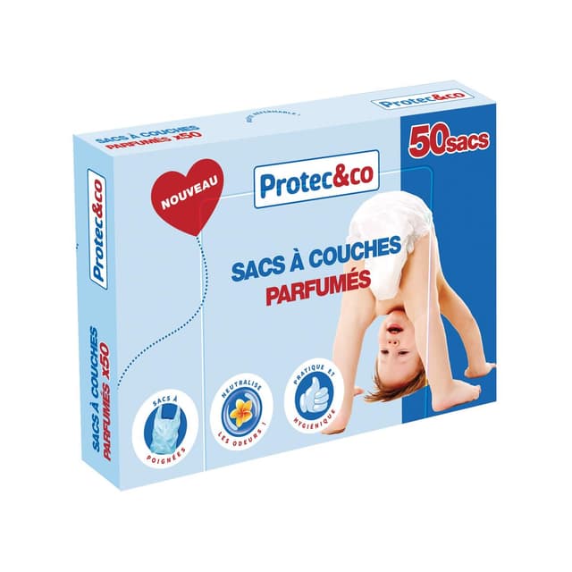3770014239563 - Protect&Co - Sacs à couches parfumés